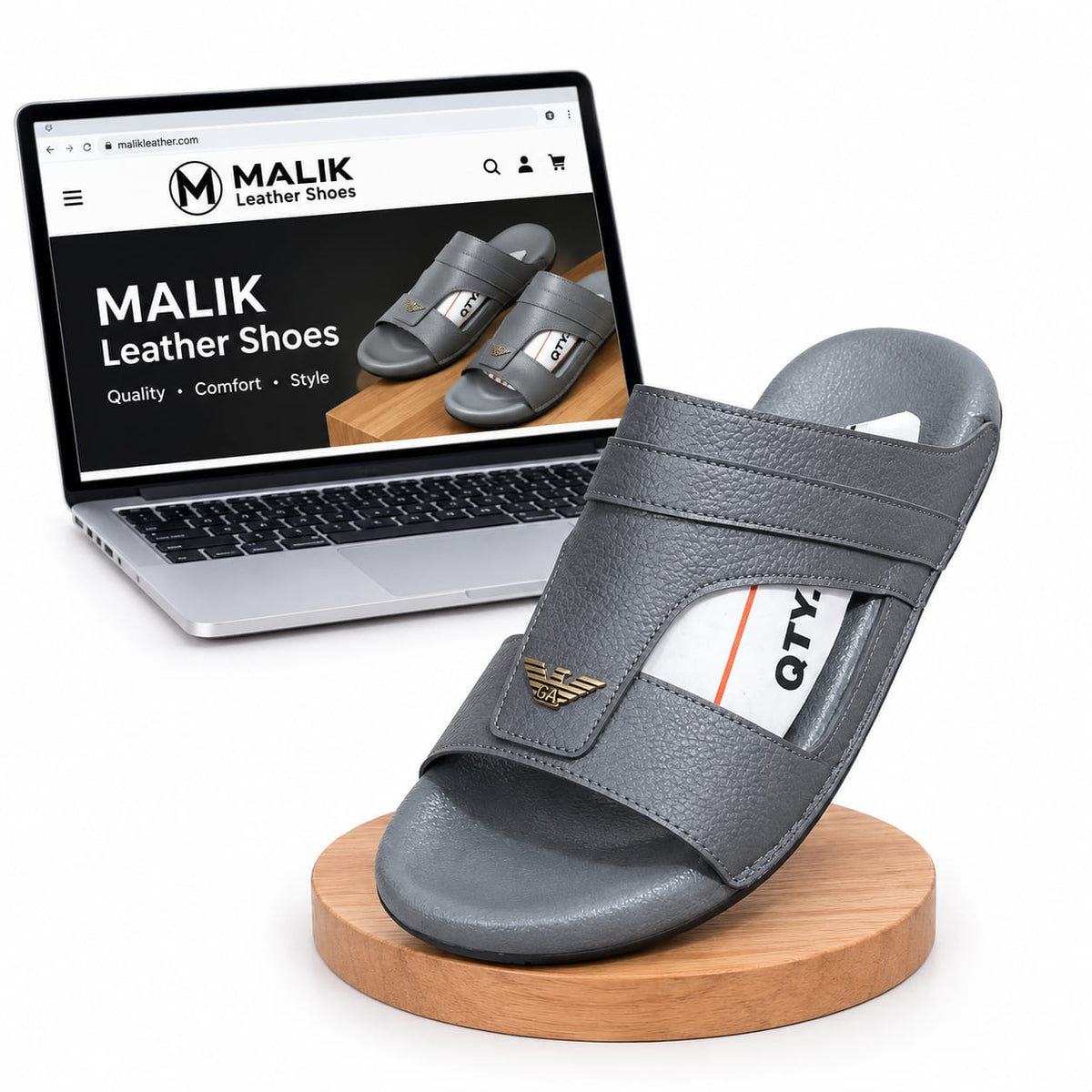 Hand Made Leather Slipers (AK 01 G)