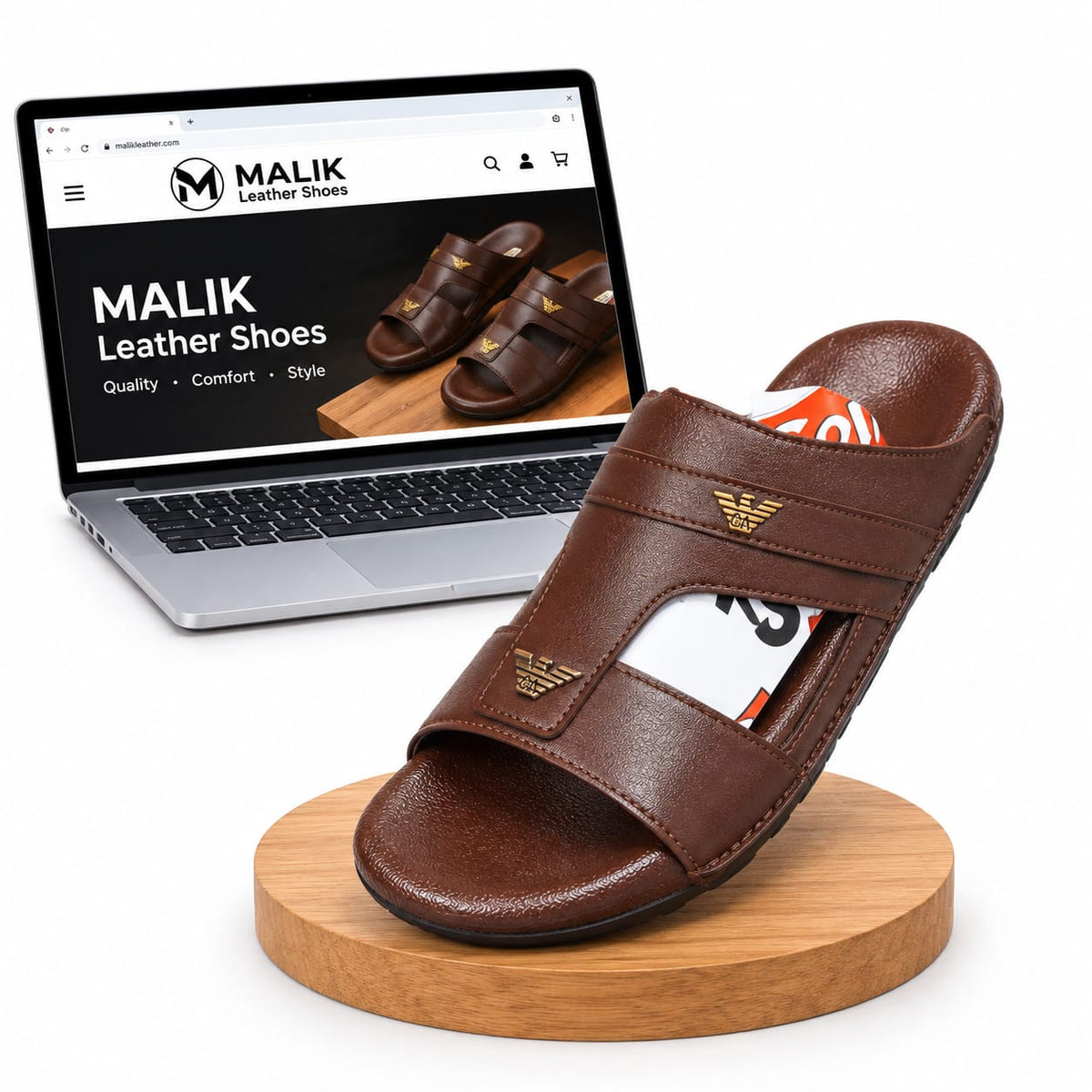 Hand Made Leather Slipers (Ak 01 B)